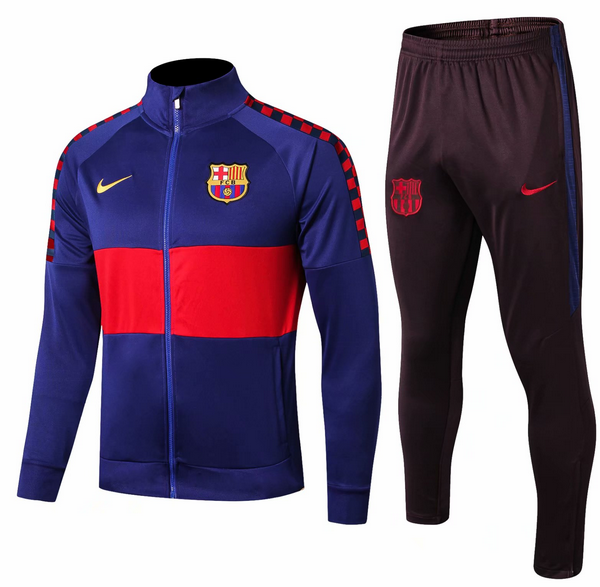 Barcelona Navy High Neck Training Kits Jacket with pants 2019/20